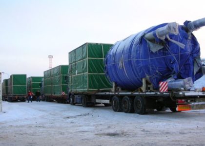 Transportation of process equipment