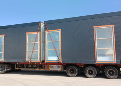 Transportation of modular houses